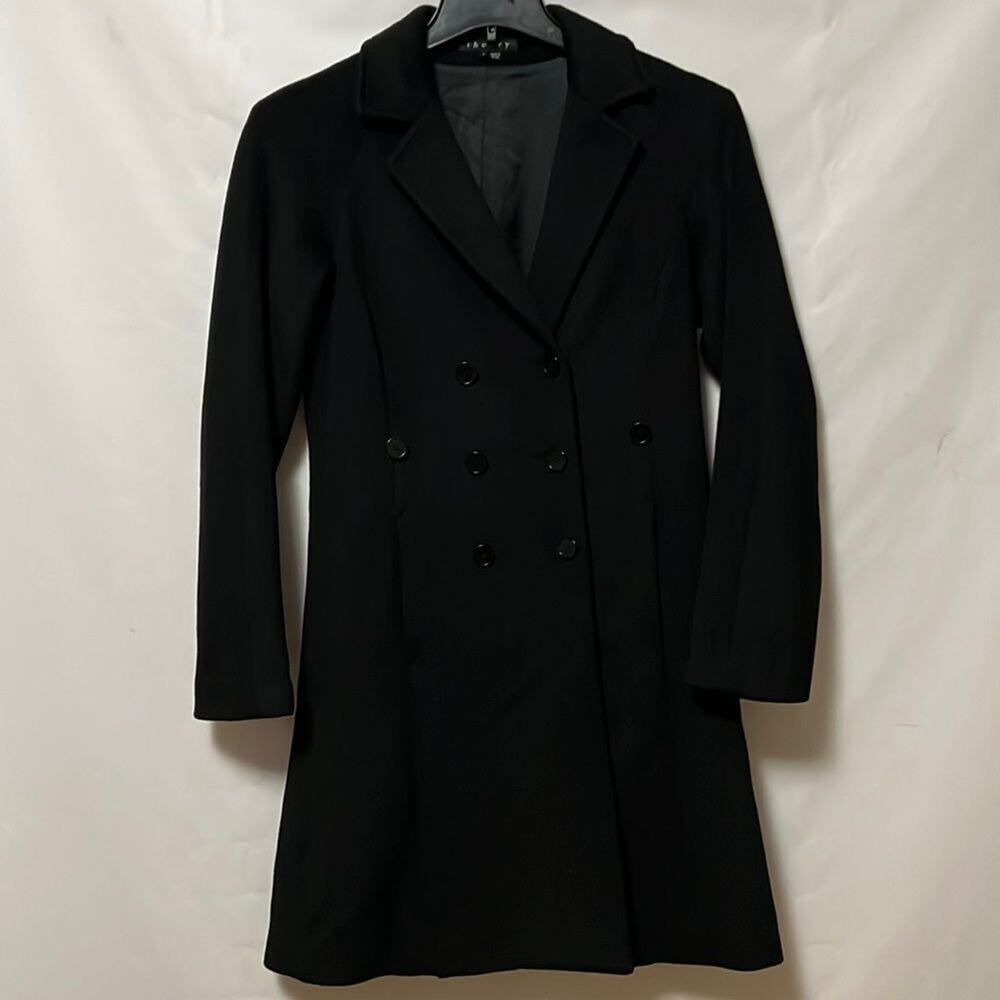 THEORY BLACK‎ COAT SIZE M